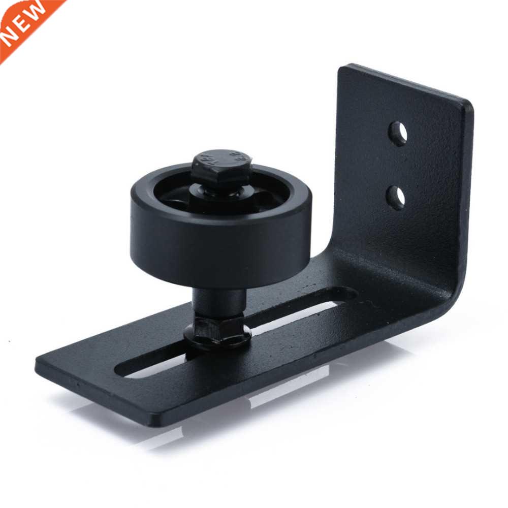 Black Wall Mount Floor Guide Barn Door Hardware Stay Roller