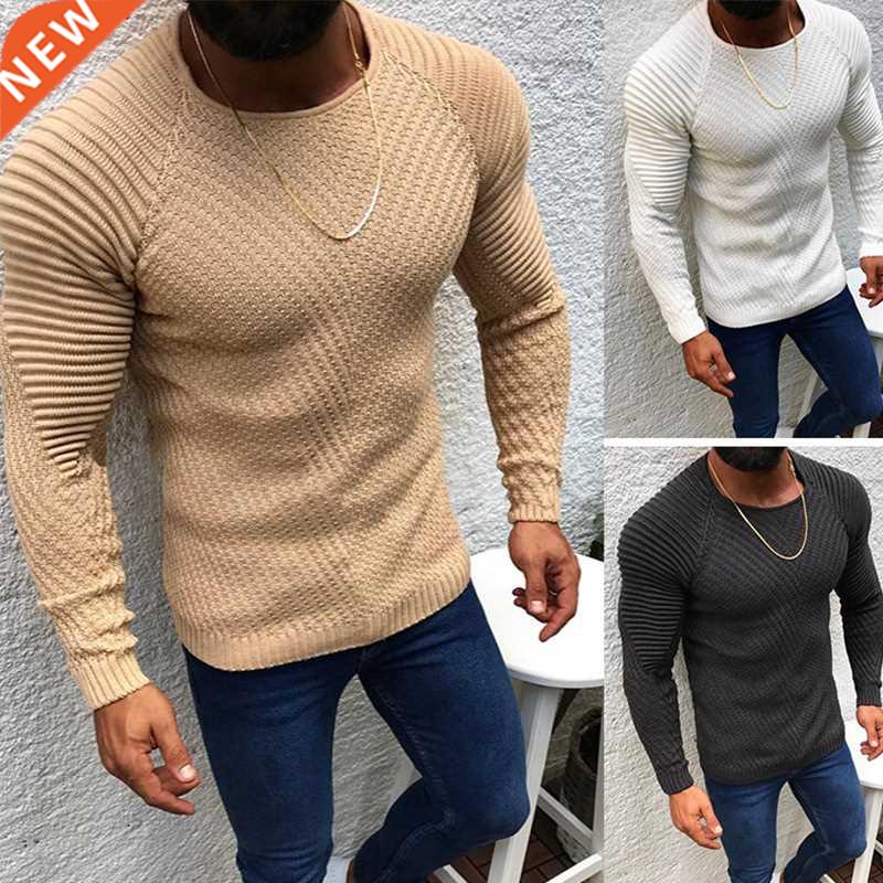 2022 New Autumn Winter Pullover Sweaters Men O-neck Solid Co
