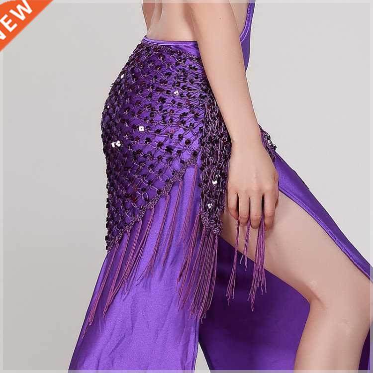12 colors belly dance accessories long tassel belt elastic t