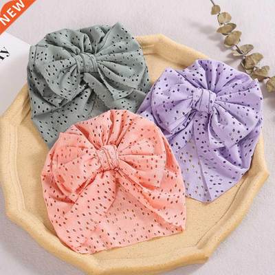 2022 New Baby Fetal Caps Baby Bow Knotted Hats Children'