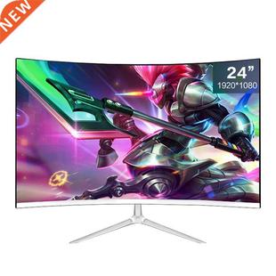 Curved 1080p 75hz Monitor IPS HDMI inch Monitors Gamer