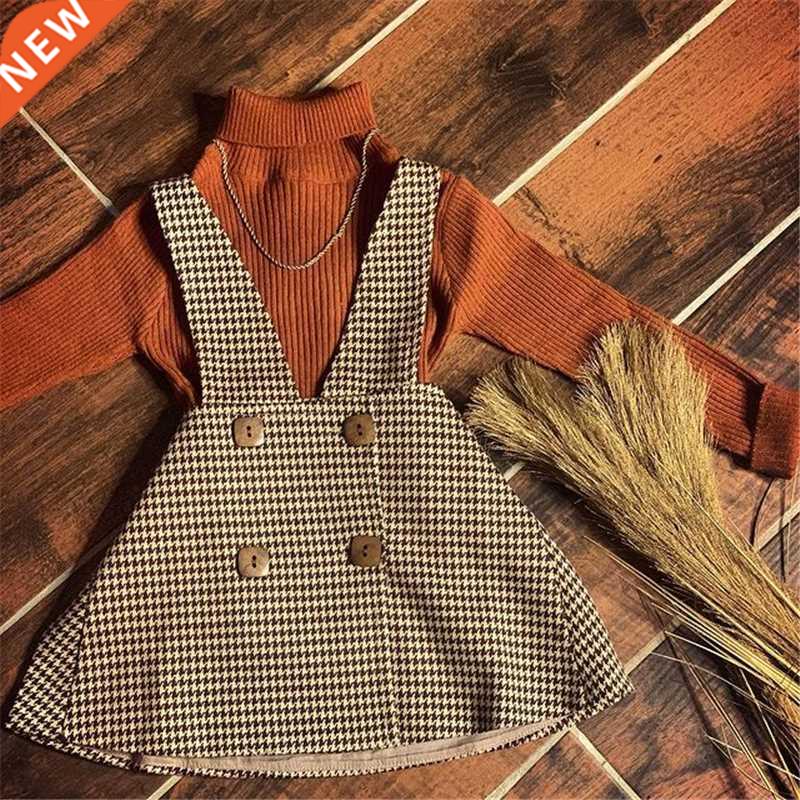 Girls Autumn Fashion Clothes Set 2 Pieces Suit Solid Turtlen 纺织面料/辅料/配套 面料/布类 原图主图