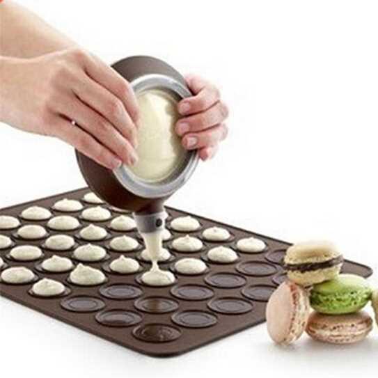 Silicone Macaron Macaroon Pastry Oven Bakeware Mould Sheet M