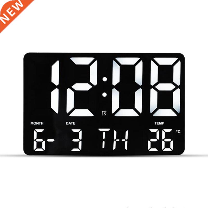 large digital wall clock automatic dimming with remote contr
