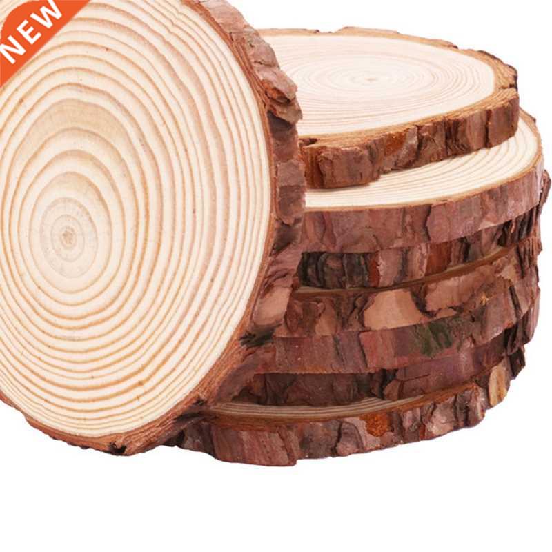 10Pcs/Lot Pine Wooden Chips Cut Pieces Wood Log Sheet Rustic