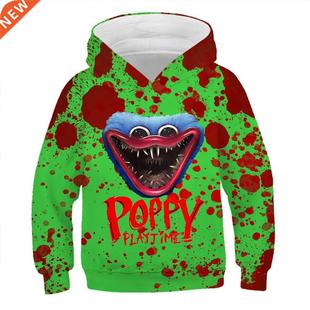 Playtime Kid 2022 Hoodie Wuggy Huggy Poppy Sweatshirt Lon