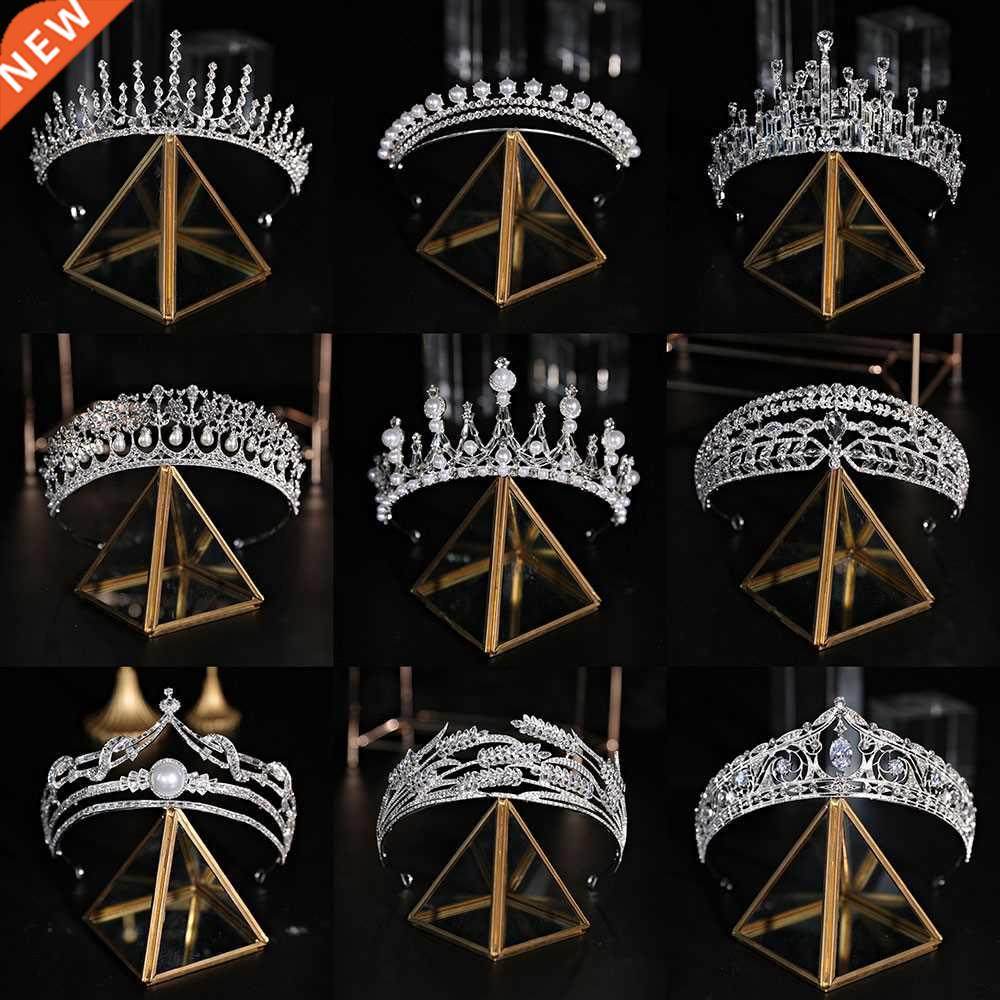kmvexo fashion diverse silver color crystal crowns bride tia