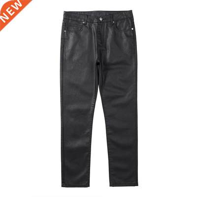 Owen Seak Men Wax Denim Jeans Cotton Gothic Men	s Clothin