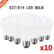 10pcs LED Bulb Lamps E27 E14 220V 230V 3W 6W 9W 12W 15W 18W