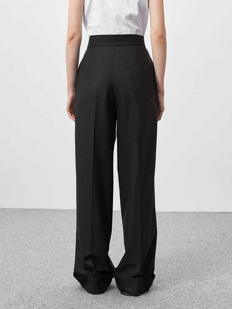 MNEALWAYS 18 SPRNG SUMMER BLACK LADES OFFCE TROUSERS WOME