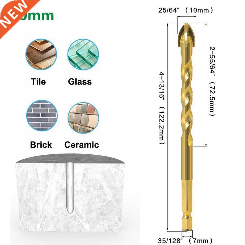 *Twisted Four-Edged Diamond Cross Hex Tile Bits Glass Cerami