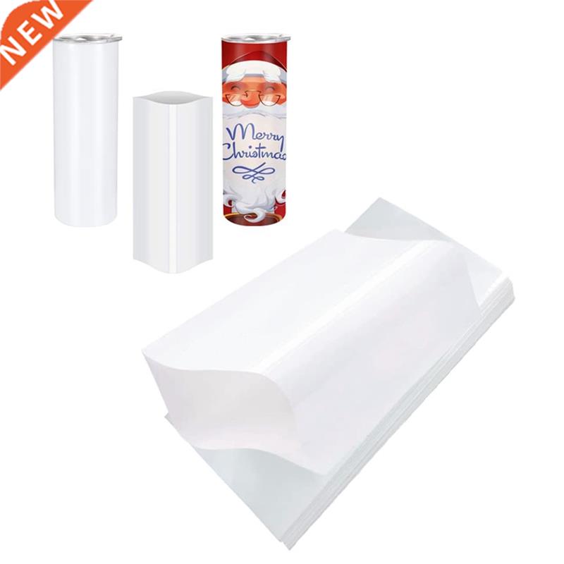 100 Pieces Sublimation Shrink Wrap Sleeves 5X10 Inch White B