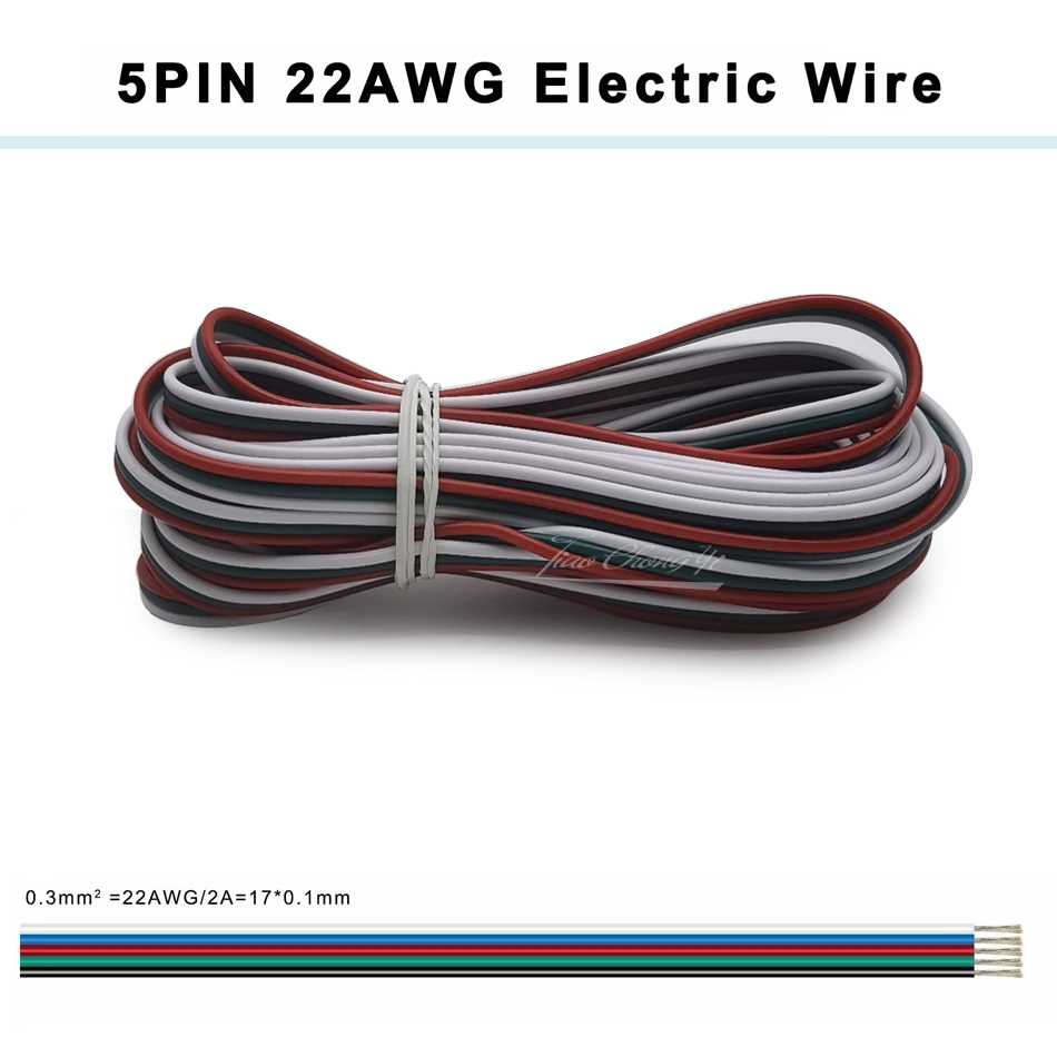 50M|ROLLS 22AWG FLEXBLE LED CABLE CONNECTOR WRES 2|3|4|5|6