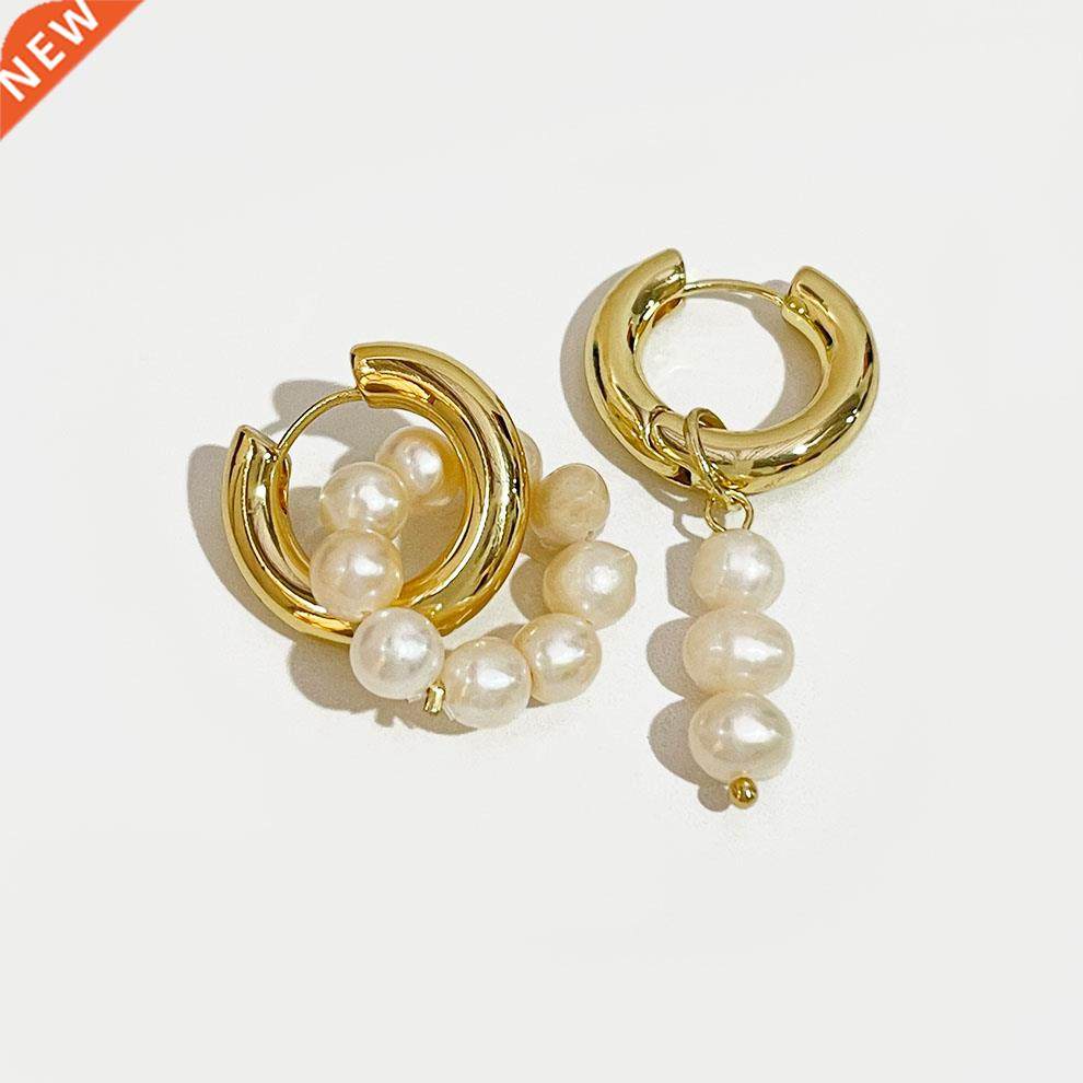 perisox asymmetric natural freshwater pearl hanging ear