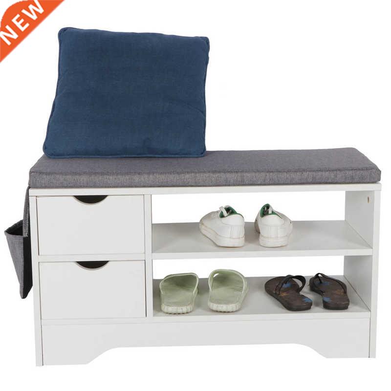 Shoes Bench Double Layer Storage Cabinet with 2 Drawers 适用 农机/农具/农膜 农用包装器具 原图主图