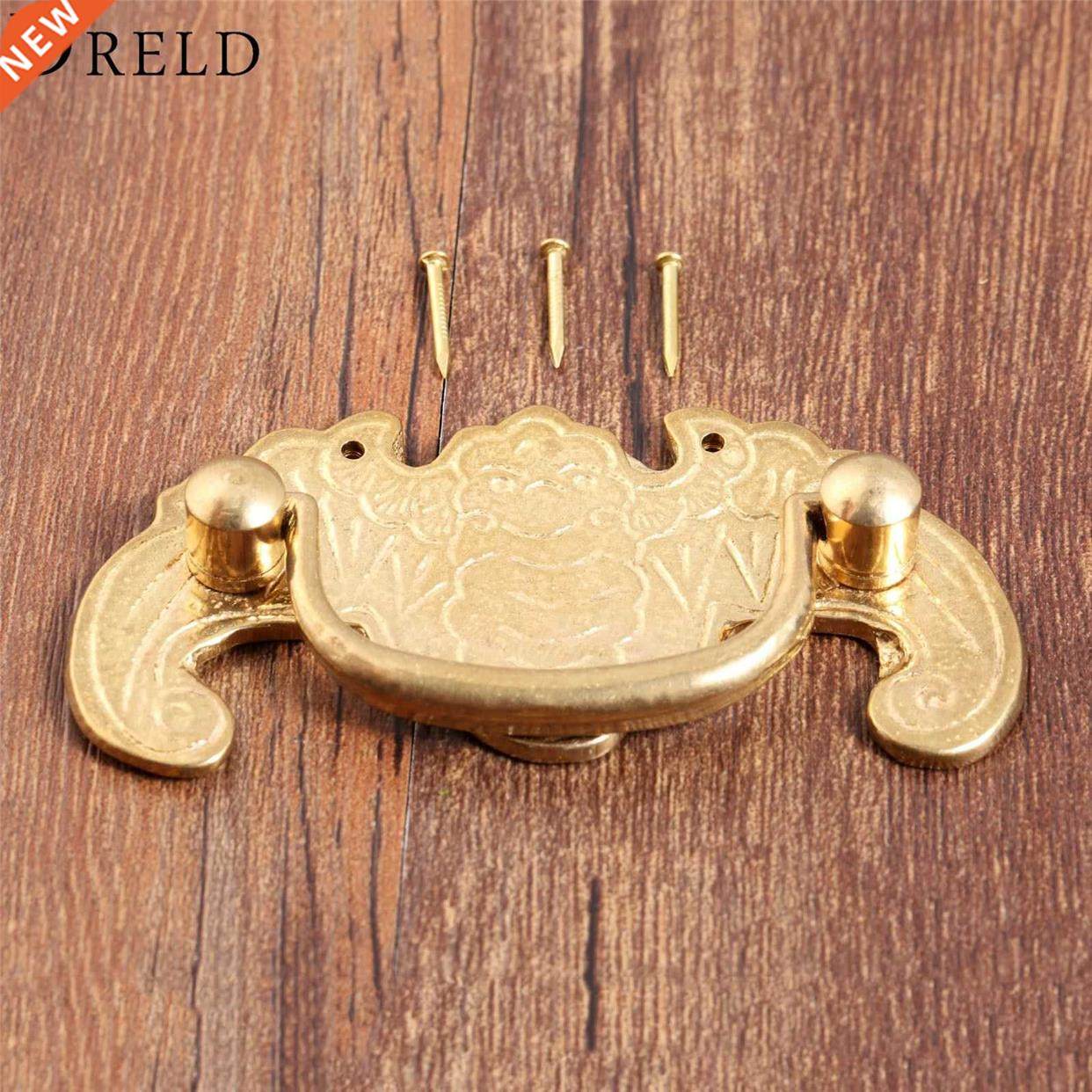 antique chinese pure copper furniture handles brass cabinet