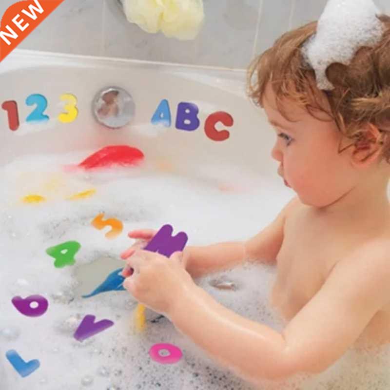 Children's Foam Digital Water Toys Kids Bathtub Alphabet