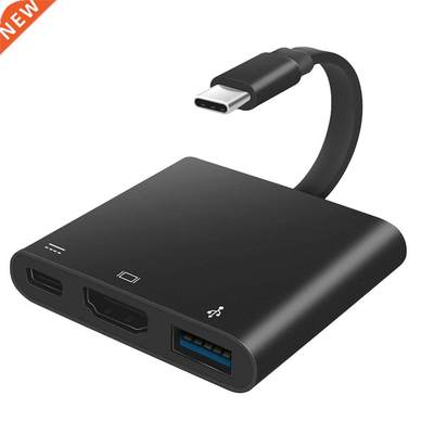 Flat Wire Type C To HDMI-compatible USB3.0 PD 3 In 1 Flat Wi