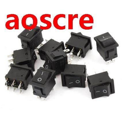 5pcs kcd1 perforate 21 x 15 mm 6 pin 2 positions boat rocker