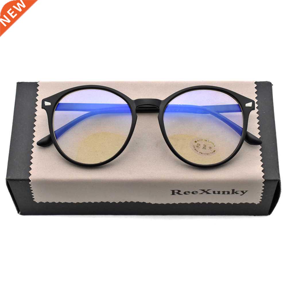 Unisex Anti Blue Rays Computer Glasses Women Vintage Round F