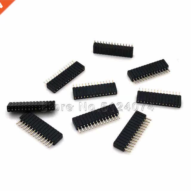 20pcs/lot single row 14pin female pin spacing 1.27mm row pin