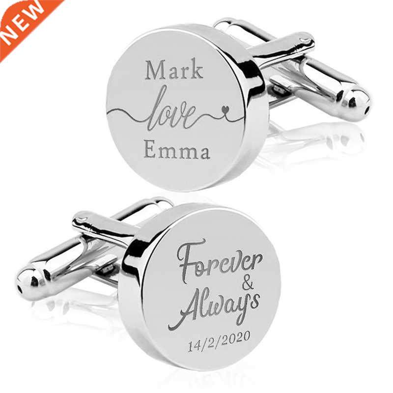 engrave initial cufflinks for wedding birthday groomsmen gif