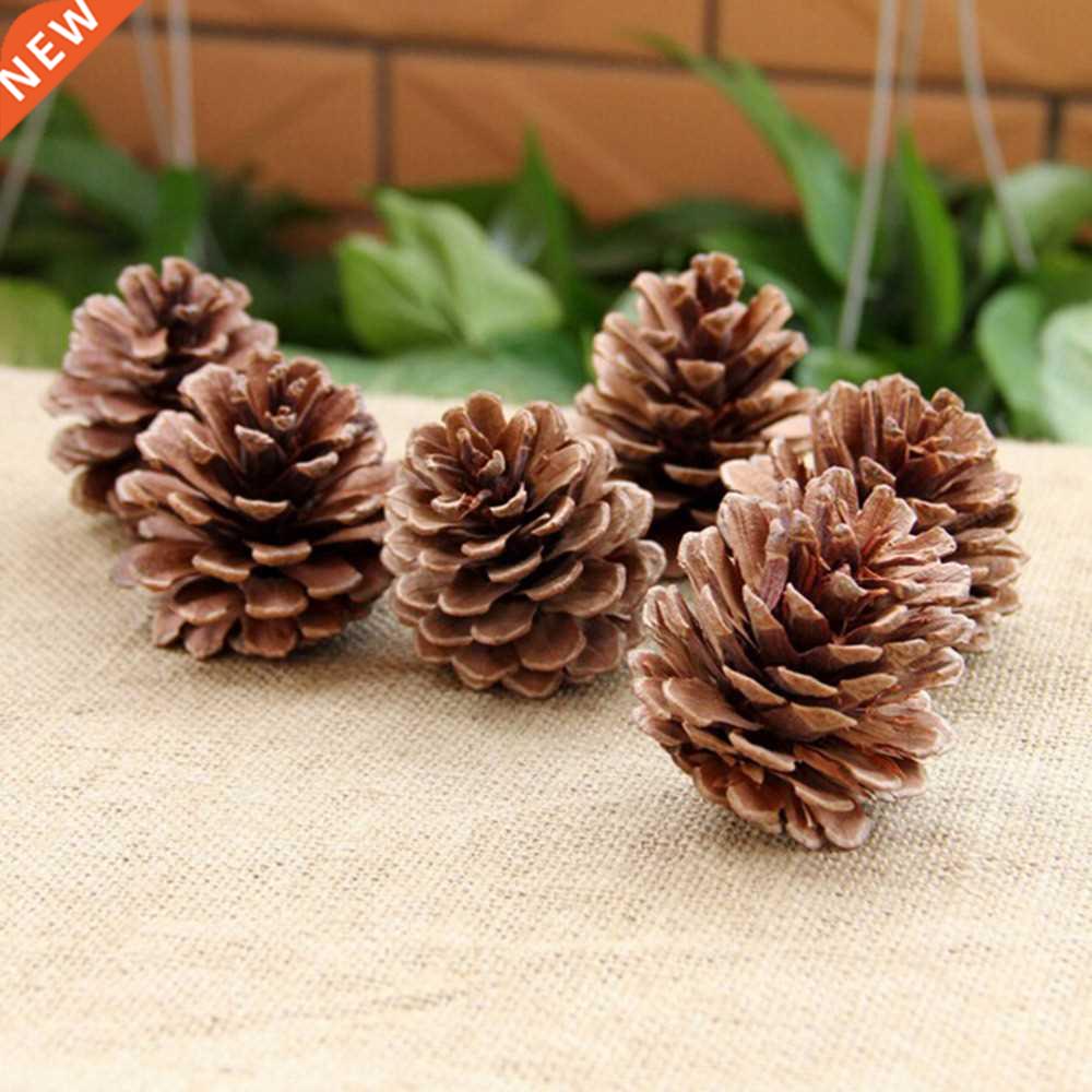 10pcs/set wood pinecone balls for home office party decorati