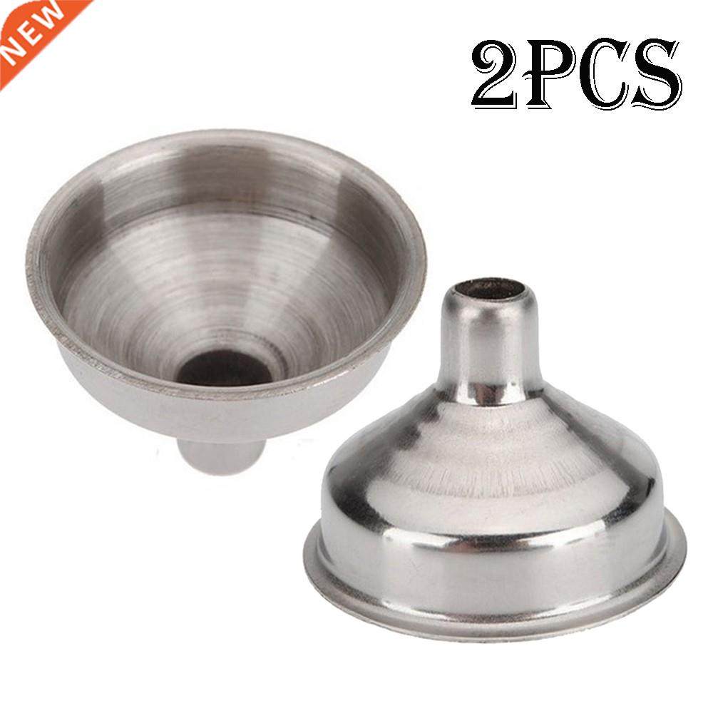 2pcs big size hip flask funnel wine stainless steel pouring