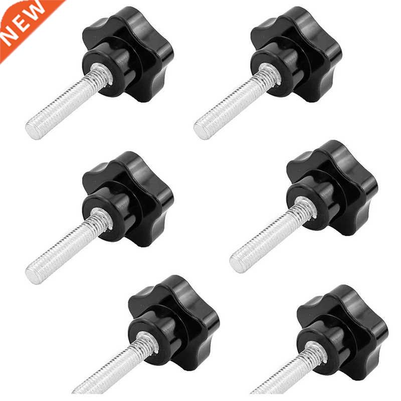 6 Pcs M8 x 40mm Thread Replacement Star Hand Knob Tightening