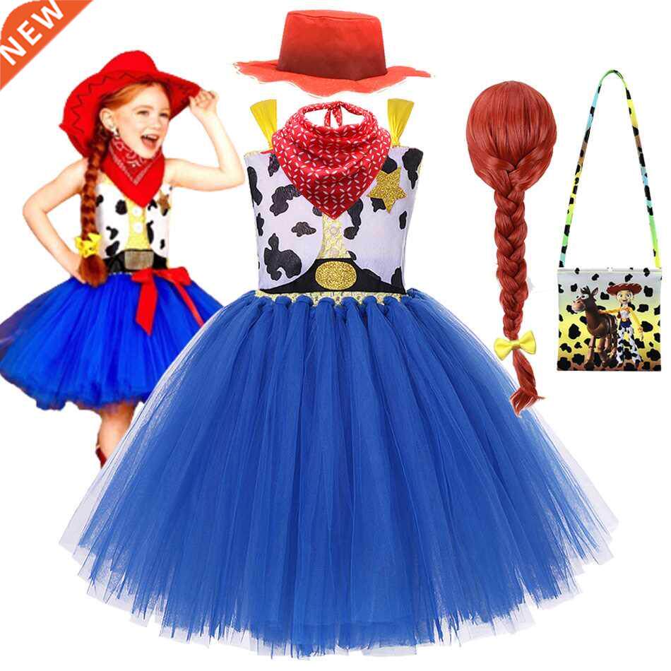 jessie girls buzz lightyear dress cartoon cow frocks hallowe