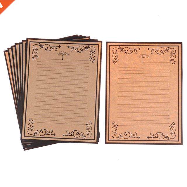 8 sheets/set kraft note pad vintage style writing paper lett