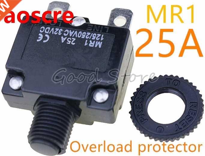 1pcs Reset thermal switch MR1 25A 125/250VAC 32VDC overload