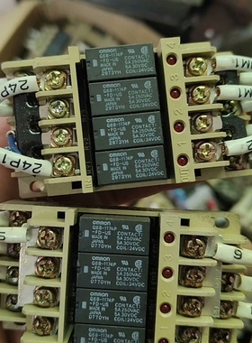 欧姆龙G6B-1174P继电器组24VDC 4位继电器模组 议价