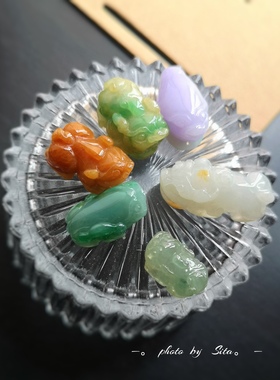 翡翠神兽吊坠合集小而精小挂件女款水晶玉石首饰现货实拍