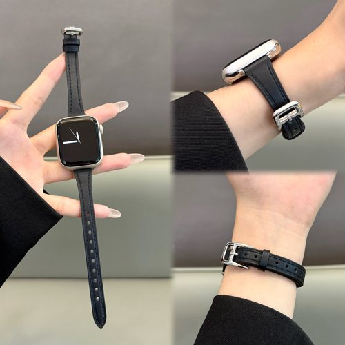 适用iwatch小蛮腰小羊皮真皮表带