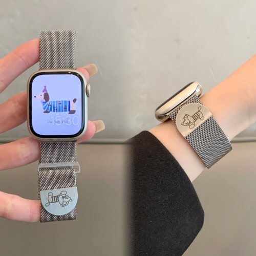 腊肠狗半圆米兰尼斯iwatch表带
