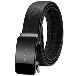 皮尔卡丹皮带男商务休闲自动扣简约百搭男士腰带牛皮潮流青年裤带