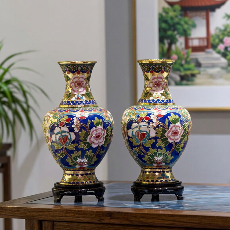 程老师手工景泰蓝花丝客厅北京图片
