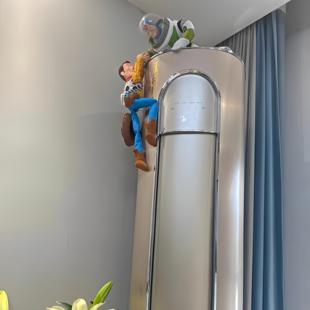 巴斯光年救援胡迪装饰摆件桌面玩偶公仔卡通创意搞怪空调管道装饰