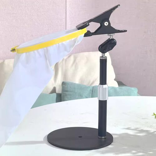 桌面金属绣架框固定夹手工diy刺绣工具十字绣桌边大号绣绷支架