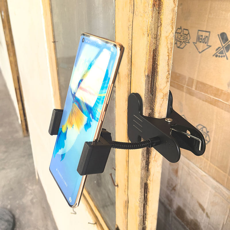 手机直播支架桌面懒人拍摄专用多功能通用夹子万向调节软管支撑架