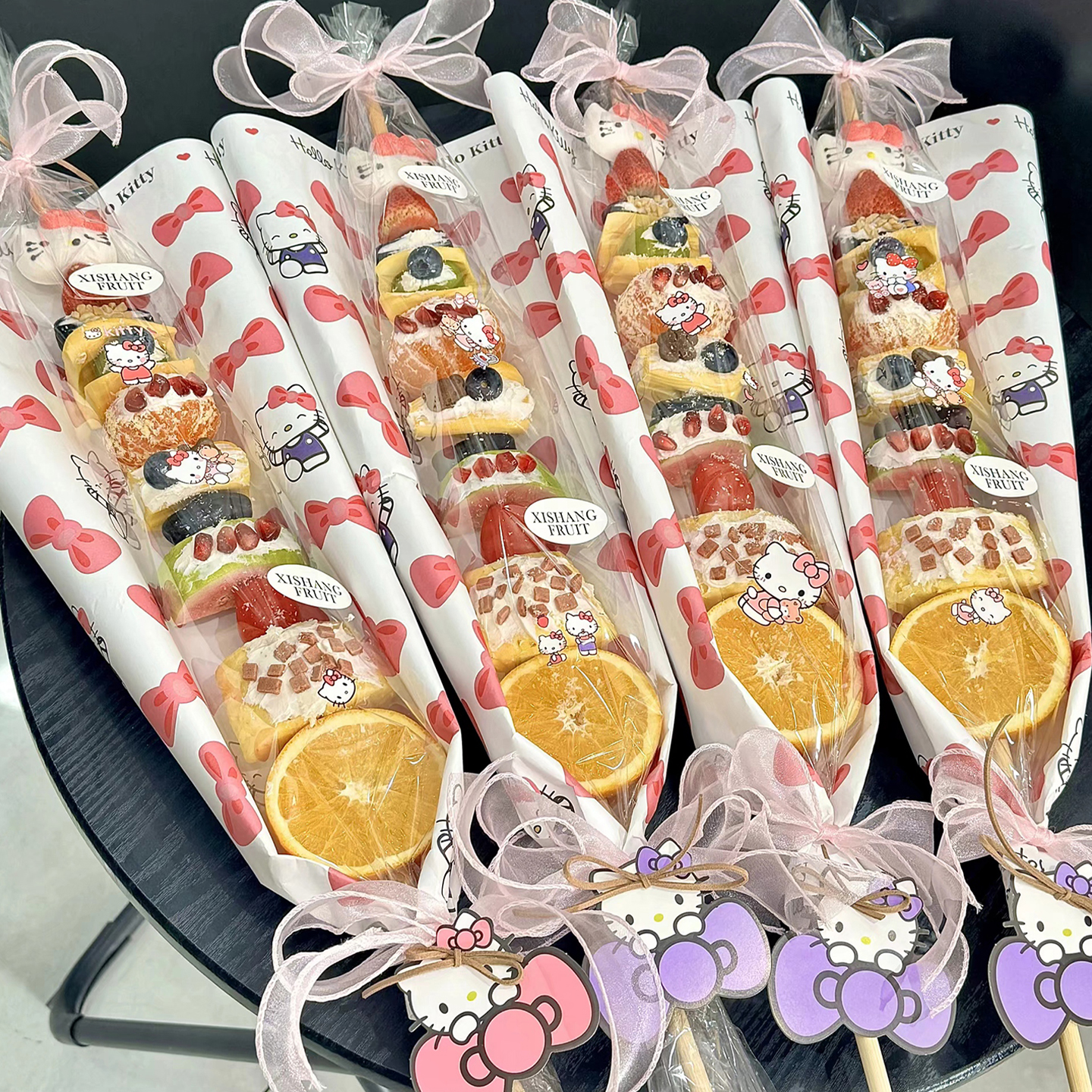 网红款一米酸奶糖果水果糖葫芦串