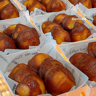 秋冬季 栗子黄油年糕烘焙面包甜品栗子造型烤盘下午茶甜点便当盒子