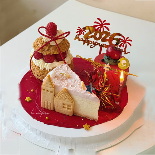 2026新年跨年夜泡芙三明治小蛋糕