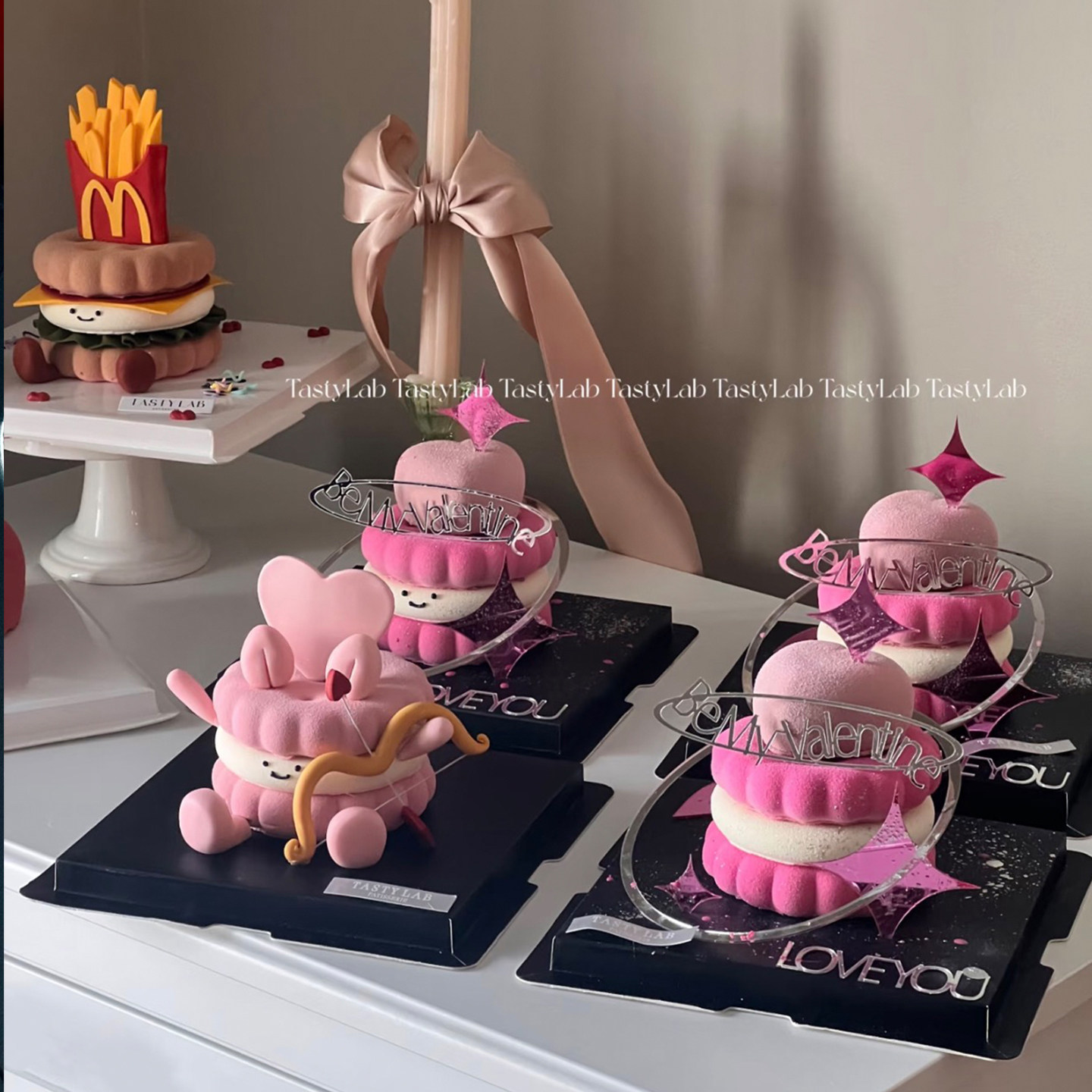 粉嫩2.14情人节情侣表白慕斯爱心夹心emoji蛋糕装饰星芒love插件,节庆用品/礼品,蛋糕/烘焙装饰用品,淘宝优惠券,粉丝福利购,淘宝优惠卷