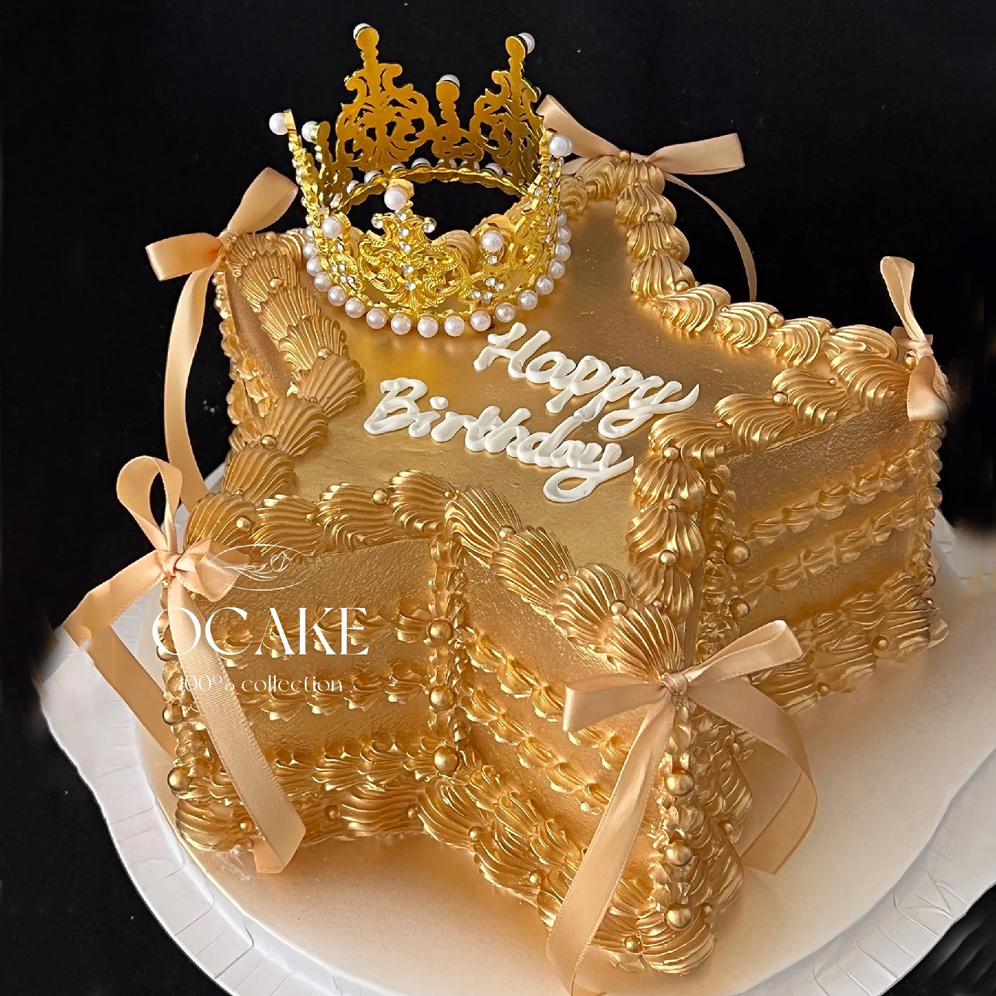 复古金色五角星巴洛克蛋糕装饰浪漫女神生日金皇冠DIY蝴蝶结丝带,节庆用品/礼品,蛋糕/烘焙装饰用品,淘宝优惠券,粉丝福利购,淘宝优惠卷