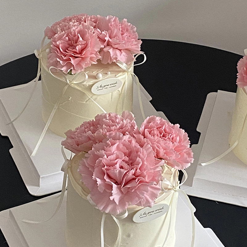 2025母亲节氛围感康乃馨蛋糕装饰简约妈妈生日DIY蝴蝶结丝带装扮,节庆用品/礼品,蛋糕/烘焙装饰用品,淘宝优惠券,粉丝福利购,淘宝优惠卷