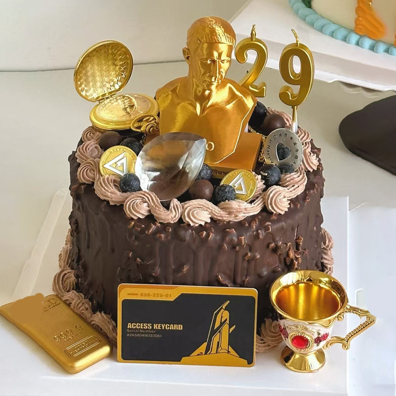 男士生日三角洲行动蛋糕装饰