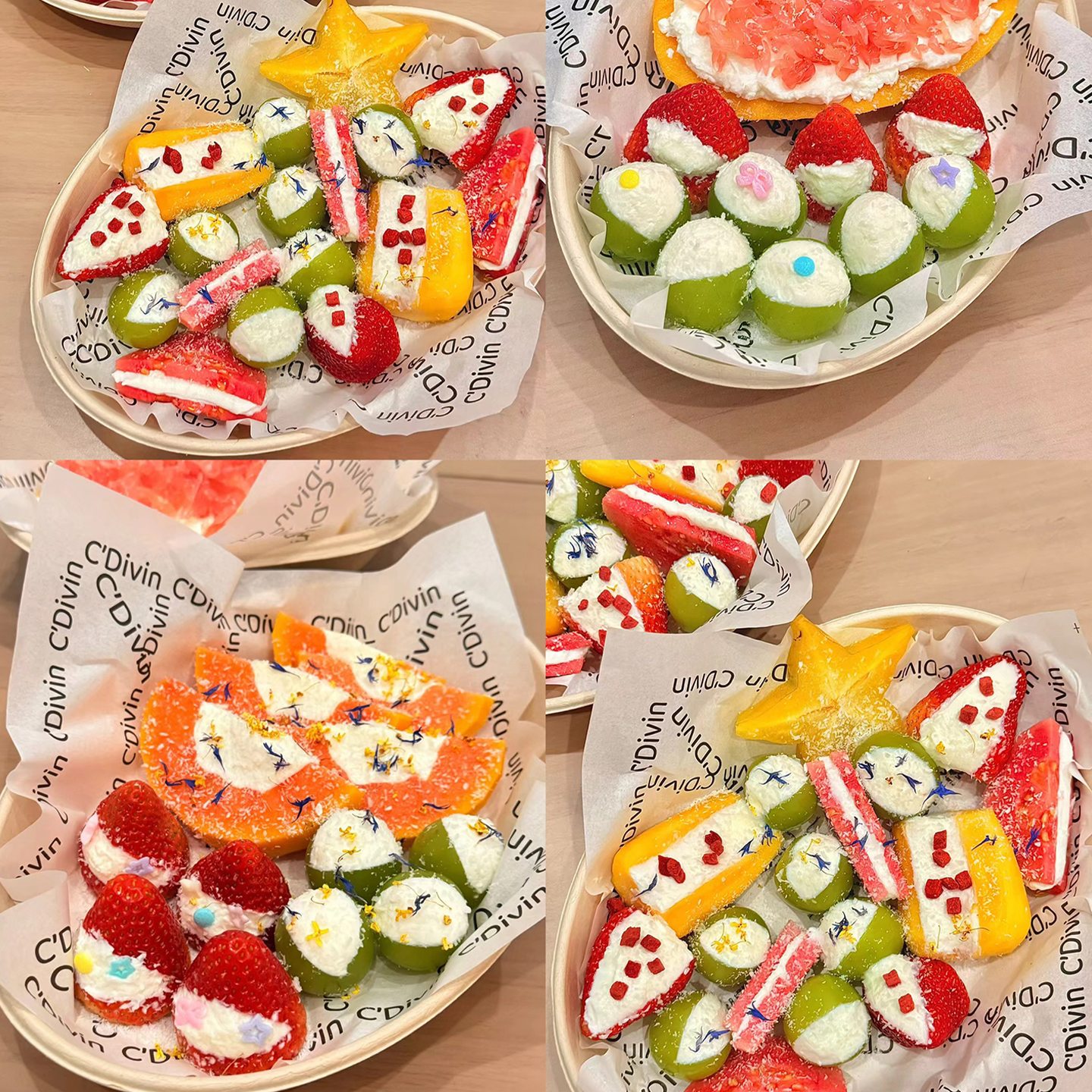 爆款缤纷冷萃酸奶水果夹打包碗