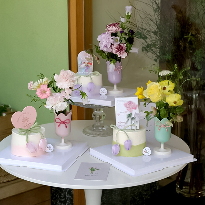 爆款母亲节郁金香鲜花蛋糕装饰花杯插花杯妈妈贺卡花苞蝴蝶结丝带,节庆用品/礼品,蛋糕/烘焙装饰用品,淘宝优惠券,粉丝福利购,淘宝优惠卷